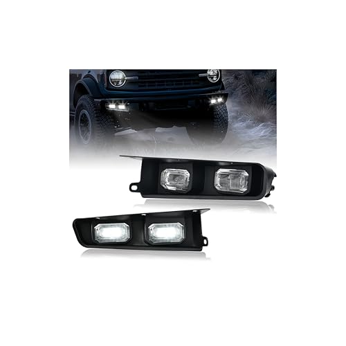 POKIAUTO LED Fog Lights Compatible with 2021-2024 Ford Bronco, Optimal...