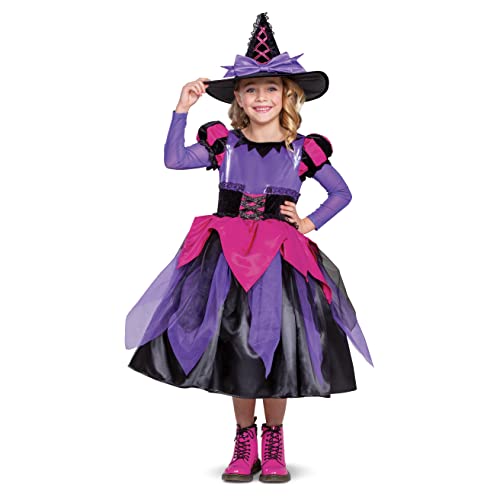 Disguise Girl's Pink & Purple Witch Child Costume,...