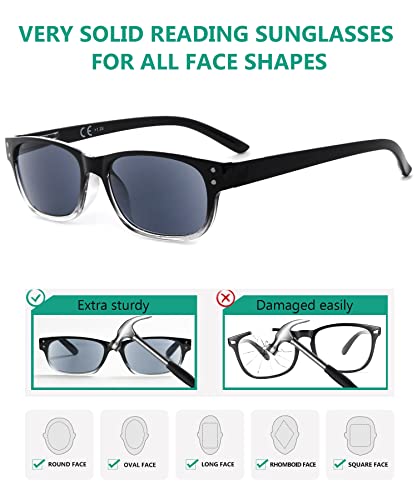 Image of Eyekepper Classic Reading Glasses for Men 5 Pack Spring Hinges Readers