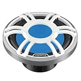 Caisson de basses marin de 25 cm (600 W), blanc, barbecue sport avec LED intégrée ; taille : 250 mm (10) ; capacité de charge : 600 W ; puissance en continu : 300 W ; impédance : 2 ohms ; profondeur : 191 mm ; pas de composant de filtre : subwoofer 2 ohms ; diamètre de la bobine acoustique : 50 mm ; taille de l'aimant : (D x d x h) : 140 x 60 x 30 mm ; poids : 5,1 kg ; matériau magnétique : ferrite de flux haute densité ; cône : polypropylène avec protection UV ; Xmech : +/- 16,3 mm ; D : 210 mm ; Xmax : 12,3 mm ; Re : 2,1 Ohm ; Fs : 43 Hz ; longueur : 0,46 mH ; vase : 30,44 mm Capacité : 6 l