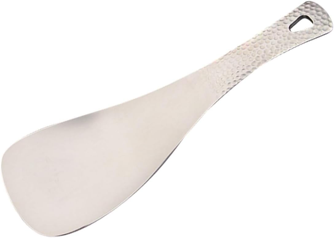 Kisangel 3pcs Camping Titanium Spoon Lightweight Outdoor Cutlery Non-corrosive Kitchen Utensils for Camping Smooth Compact for and Storage for Serving Fruits Salads and More