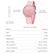 CRRJU Women Watch,Fashion Casual Dress Analog Quartz Waterproof Wristwatches,Simple Thin Lovely Watches for Ladies