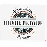 JUNIWORDS Mauspad Mousepad, Ich Bin Dieser legendäre Theater-Regisseur, von dem alle reden (5071357)
