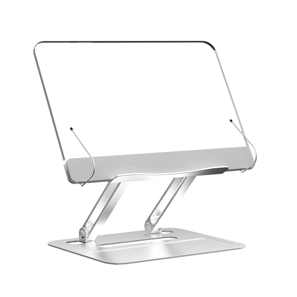 Supporto per Computer Tablet da Tavolo in Acrilico Multifunzionale e Regolabile (Trasparente 32 cm)