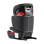 Kinderkraft Kinderautositz JUNIORFIX, Autokindersitz, Autositz, Kindersitz mit Isofix, Gruppe 2/3 15-36kg, Einstellbare Rückenlehne und Kopfstütze, ECE R44/04, Grau