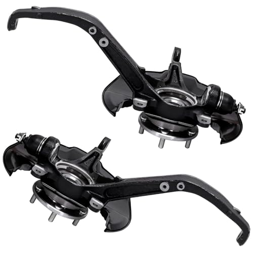 Image of Detroit Axle - Front 4pc Steering Knuckles Kit for 08-12 Honda Accord, 2 Steering Knuckles & Wheel Bearing Hubs 2 Struts w /Coil Spring 2008 2009 2010 2011 2012 Replacement Suspension