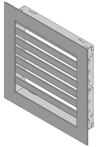 Grille de décompression avec précadre de hotte et foyer ferme DMO