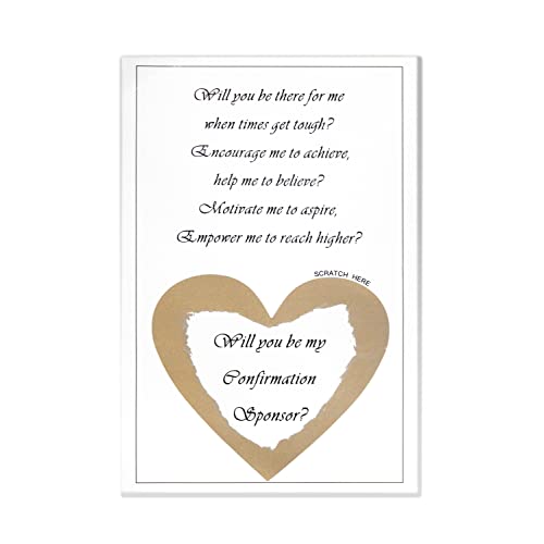 Confirmation Sponsor Gifts - Holy Spirit Dove Cross Pin with Touching Sentiment - Confirmation Decorations Scratch Off Will You be My Confirmation Sponsor Card - Confirmation Gifts for Teenage Girls/Boys4