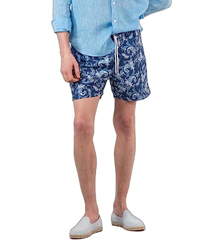 El Ganso Bañador Estampado Paisley Azul