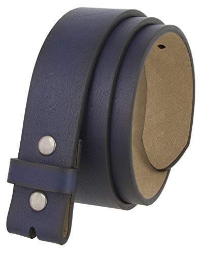 Casual Vegan Replacement Leather Belt Strap 1 1/2