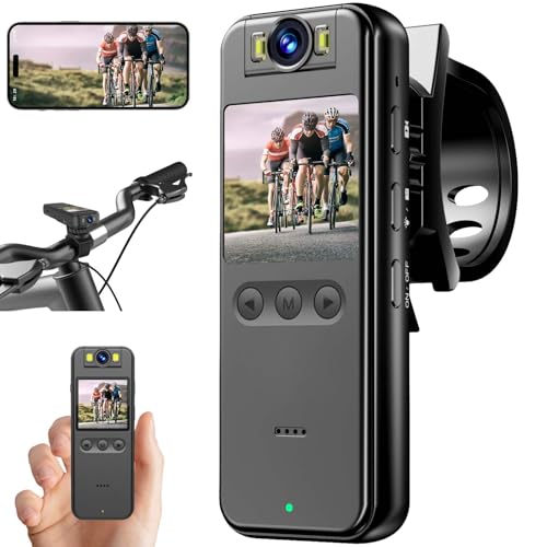 HONGHOO 2K Ultra HD Bike Camera.128GB Motorcycle Camera 1.4 in ...