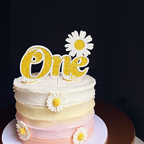 Daisy Cake Toppers Daisy One Cake Decorations With Daisy For Daisy 1St Themed Baby Shower Party #TOP2