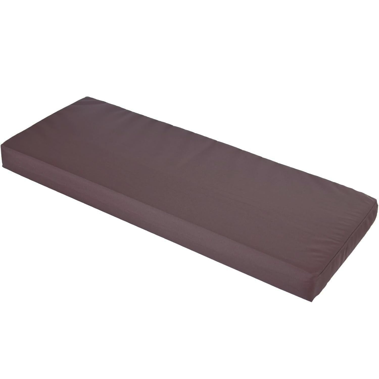 Brillars Outdoor Garden Bench Cushion 2 Seater for Patio Furniture, Water Resistant Heavy Duty Soft Replacement Cushions Seat Pad Sofa Pillow (Brown, 106x45x5cm / 42x18x2)