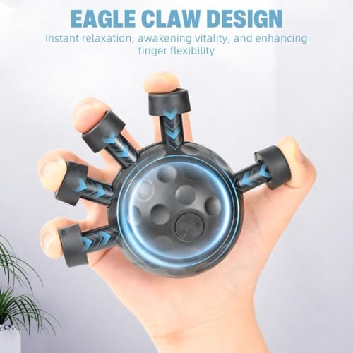 Image of Hand Grip Strengthener Ball - 20-45KG Resistance, Ergonomic Finger Exerciser for Athletes, Climbers, Musicians, Stress Relief, Therapy & Grip Training..1 Psc (Multicolor)