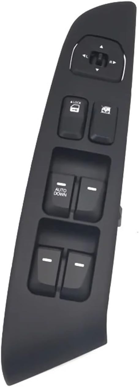 Compatible For Hyundai IX35 2009-2015 Left Front Electric Power Window Lifter Regulator Control Switch Butt 935702S000 935712S000 Black(09-12 AUTO DOMN)