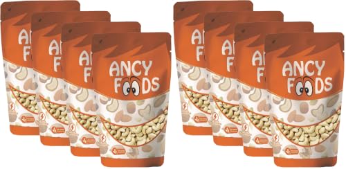 Image of Ancy Kaju (Cashew) 1000 Grams (250 Grams X 4) for All Ages | High in Protein and Boosts Energy and Build Immunity | Healthy Nutritious Cashew Nut | Delicious Vegan & Crunchy Kaju Nut for Cooking and Raw Eating