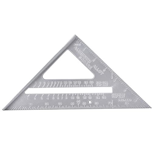 Regla Triangular de Aluminio con Transportador 7 pulgadas miniatura 7