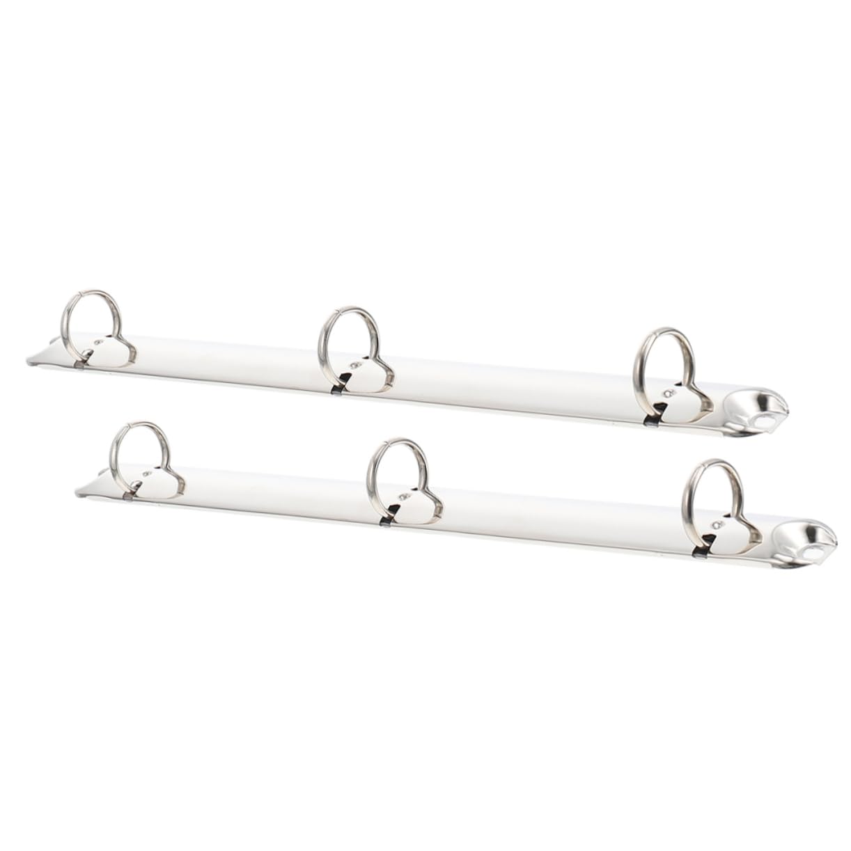 jojofuny 12 Set Legante Metallico Esposizione Chiave Sciolto Clip Ad Anello Raccoglitore A Fogli Mobili Anelli Di Legante A Foglie Sciolte Ferro Da Stiro Silver 2 Pezzi * 12