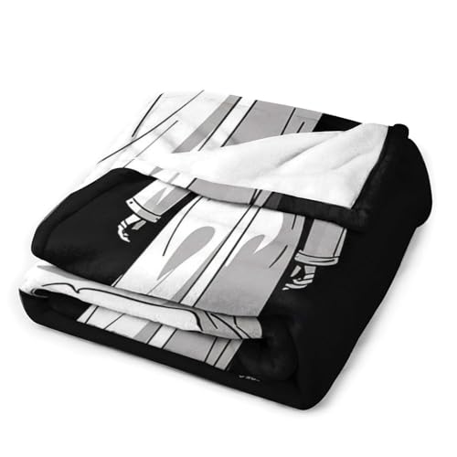 Anti Pilling Flannel Blanket, Scary Girl Printed Soft Blanket All Season Use Lightweight Comfy Blankets Throw Blankets for Couch Sofa Bed Camping 40\"x50\"