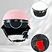 Half Motorcycle Helmets Retro Open Face Half Shell Motocross Helmet for Cycling Motocross Cruiser Bike Scooter Chopper Men Women DOT Approved (Pink, Large)