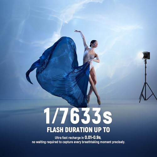 image for NEEWER Q6 600Ws 2.4G TTL Outdoor Studio Flash with App Control, 1/1 to