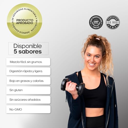 Miniatura 5 de Whey Protein 1KG | 43g Proteína/dosis | Proteína en polvo, BCAA, Glutamina, Colágeno, Magnesio y Vitamina B6 | Aumenta Masa Muscular, Fuerza, Recuperación | Alta Disolución, Fácil Digestión Chocolate