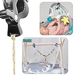 6 Kinderwagen Klammer + 2 Haken Clips für Einkaufstasche Spielzeug Wickeltasche Winter Decke , Kinderwagen Zubehör, Geschenk zur Baby Geburt