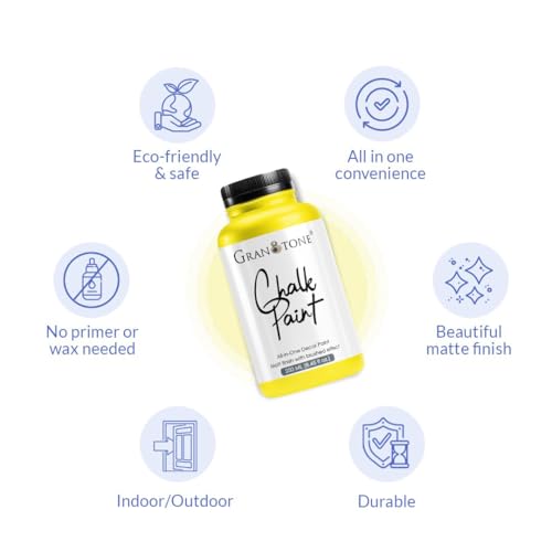 Image of GRANOTONE Chalk Paint Citron 120 ml Matte Finish