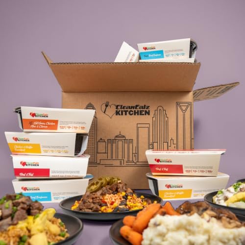 Clean Eatz Kitchen High Fiber Meal Plan, Chef-Prepared Frozen Entrees, 5g+ Fiber Per Serving, Portion-Controlled, Ready in Minutes, No Subscription, 6 Count