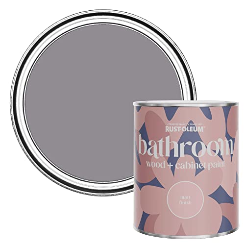 Rust-Oleum Purple Moisture Resistant Bathroom Wood and Cabinet Paint in Matt Finish - IRIS 750ML