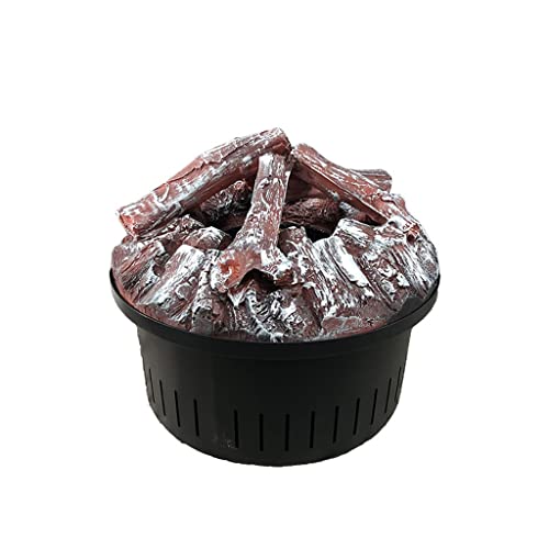 Electric fireplaces Household Steam Electric Fireplace Modern Simulation Charcoal Decorative Electrics Fireplaces Round 3D Atomization Electric Fireplace Humidifier Ornaments Fireplace