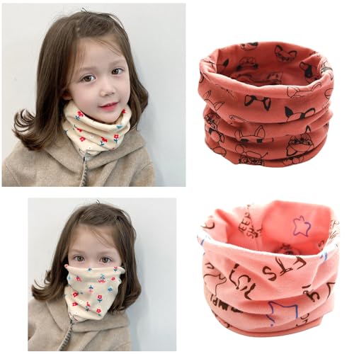 Children's Elastic Cotton Neck Covers Printed Embroidery Warm Neck Warmer For Indoor And Outdoor Use2