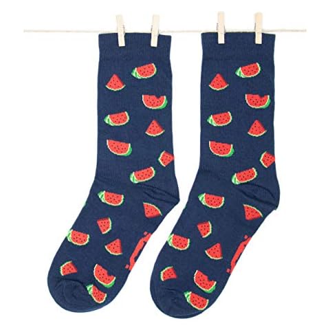 Roits Women’s Watermelon Blue Funky Socks Cover