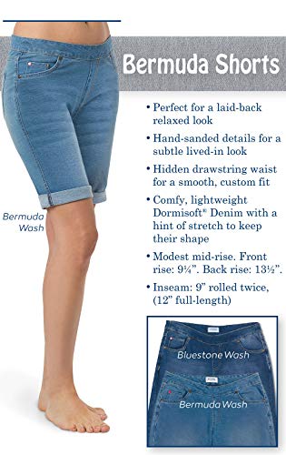 Image of PajamaJeans Bermuda Shorts for Women - Denim Shorts for Women