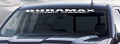 Duramax Windshield Decal Turbo Diesel Banner Sticker 4.5