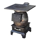 【Hierro fundido reforzado】: Nuestra estufa de leña está fabricada con hierro fundido reforzado, lo que garantiza una resistencia y durabilidad superiores. Este material robusto proporciona una excelente retención del calor y soporta el uso intensivo, convirtiéndola en una solución de calefacción fiable para cualquier hogar.