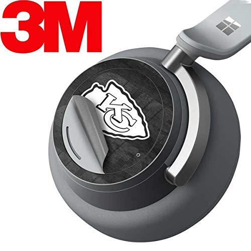 Skinit Decal Audio Skin Compatible with Surface Headphones - Officially Licensed NFL Kansas City Chiefs Black & White Design