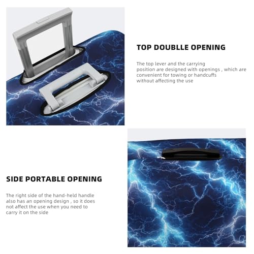 Texture Of Glowing Electric Elastic Travel Luggage Covers Dustproof Scratch-Resistant Suitcase Protector Fit 22-24 Inch3