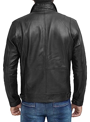 Image of Decrum Real Lambskin Leather Jackets for Men with Zipper Closure