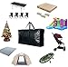 Extra Large Storage Bags, XXL Jumbo Moving Bags Heavy Duty with Zipper and Stronger Handles, Foldable Big Black Duffle Bag - 56x27x15Inch