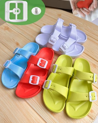 Image of Lopau Replacement Buckle for Arizona Essentials Slide-On Sandal, Double Strap Clasp Repair for EVA Open-Back Clog Men and Women