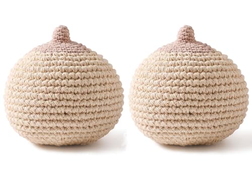 Conjunto de 2 modelos de lactancia materna orgánicos de crochet for consultoras de lactancia.(Brown)