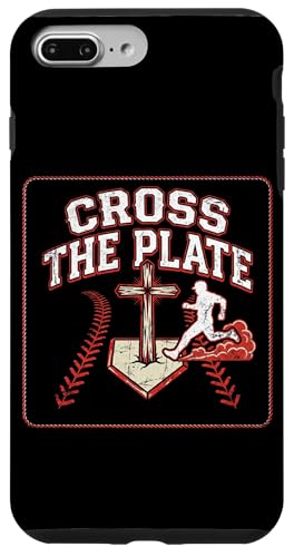 Cross The Plate �N���X�`���� �싅 �M�� �C�G�X �X�}�z�P�[�X iPhone 7 Plus/8 Plus �p