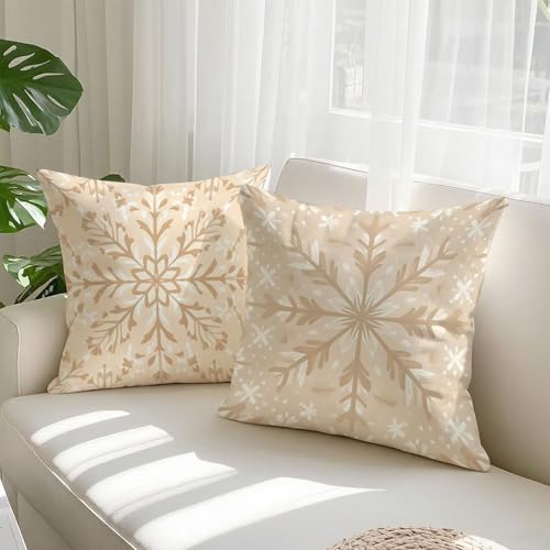 Housse de coussin 70x70 velours imperméable beige pour décoration chambre et salon - 3
