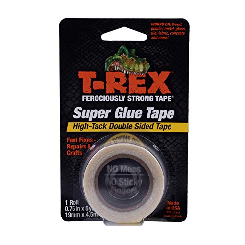 T-Rex Double Sided Super Glue Tape, 0.75 Inches by 5 Yards