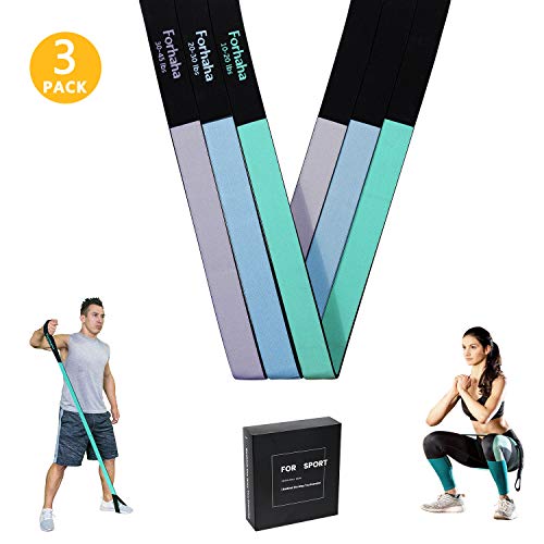 Forhaha Resistance Bands for Leg Butt Arm Shoulder, Exercise Bands with Optional Interval