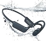 MONODEAL Cuffie da nuoto IP68 impermeabili con suono osseo Bluetooth 5.4, cuffie Bone Conduction Headphones con memoria lettore MP3 da 8 GB, cuffie aperte per nuoto corsa