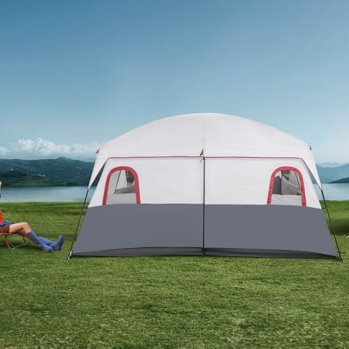 Carpa Familiar Grande para 8-12 Personas con Divisor y 6 Ventanas miniatura 3