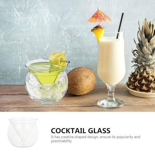 Vaso para cócteles de vidrio blanco redondo ideal para hoteles 8