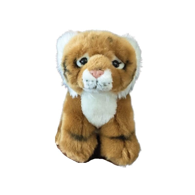 Peluche tigre pour enfant jaune et douce pour décorer une chambre